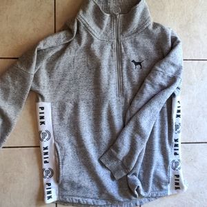 Pink/Victoria secret half zip sweater